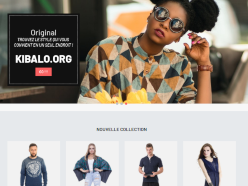 Kibalo website homepage