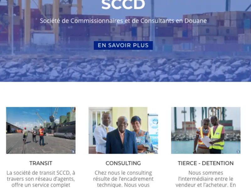 SCCD website homepage