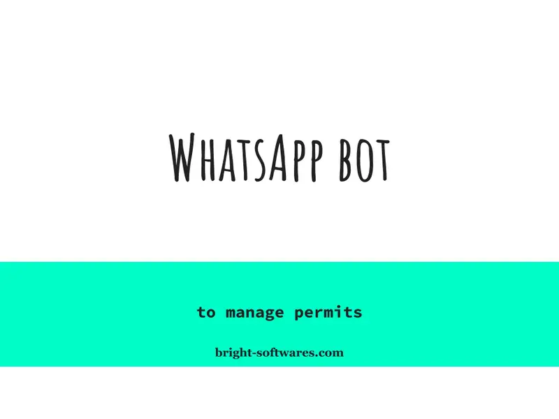 A presentation of the whatsapp permit management bot